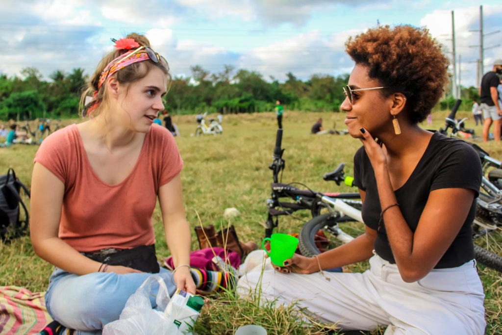 A bicycle picnic took place in one of Havana's most predominant green spaces, the Parque Forestal in January 2019